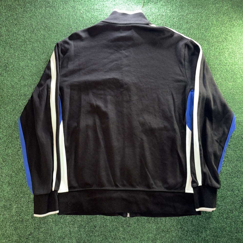 Polo Ralph Lauren Track Jacket Men M Black Full Zip Striped Stretch Cotton - Picture 6 of 7